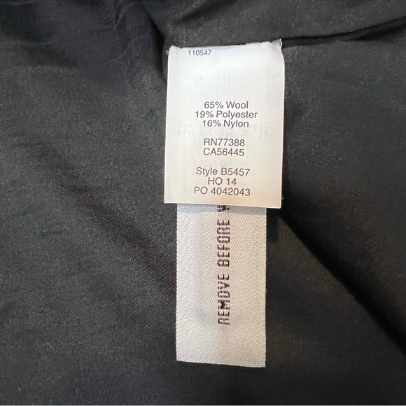 Madewell Geo Tilt Color Block Wool-Blend Long-Sleeve Dress. Size Medium. - Picture 10 of 13